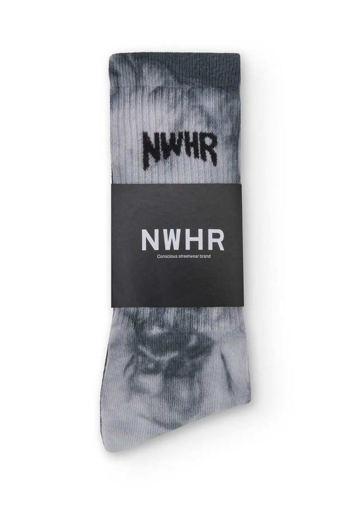 Tie Dye black sock from NWHR