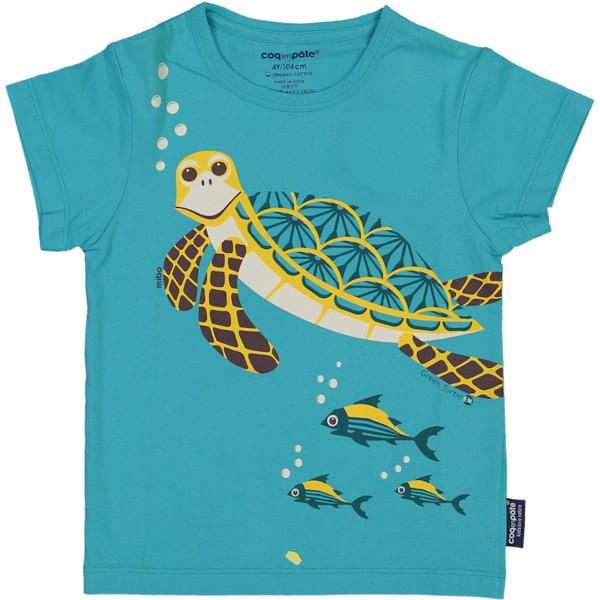 COQ EN PÂTE T-shirt van biokatoen met een schildpad from Olifant en Muis