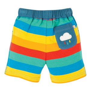 FRUGI Gestreepte short van biokatoen from Olifant en Muis