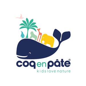 COQ EN PATE Romper van biokatoen met gazelle from Olifant en Muis