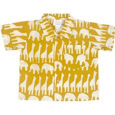 GLOBAL MAMAS Overhemd van Afrikaanse batik met giraffen via Olifant en Muis