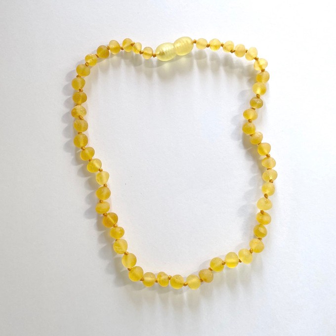 Amber Baby Necklace - Raw Lemon from Orbasics