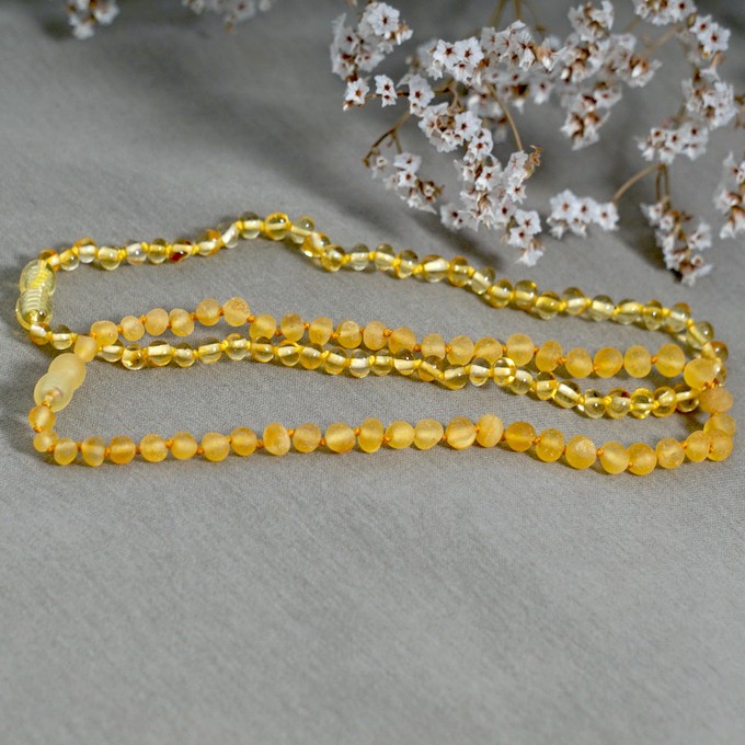 Amber Baby Necklace - Raw Lemon from Orbasics