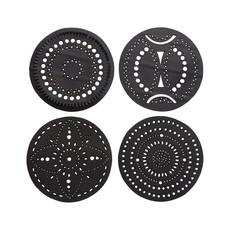 Circle Handcrafted Recycled Rubber Coaster - A set of 2 or 4 van Paguro Upcycle