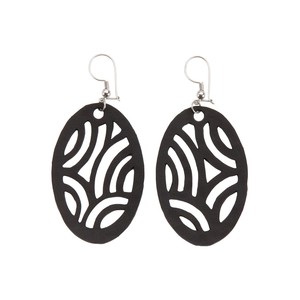 Seraphine (I) Recycled Rubber Earrings from Paguro Upcycle Seraphine (I) Recycled Rubber Earrings from Paguro Upcycle
