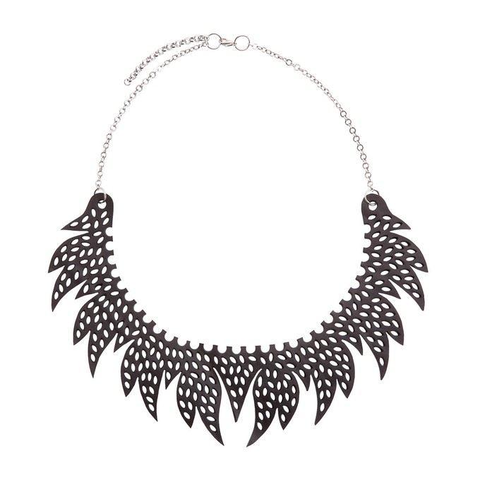 Upcycled Sunburst Inner Tube Necklace - Eco Jewelry from Paguro Upcycle