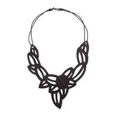 Iris Elegant Inner Tube Vegan Necklace van Paguro Upcycle