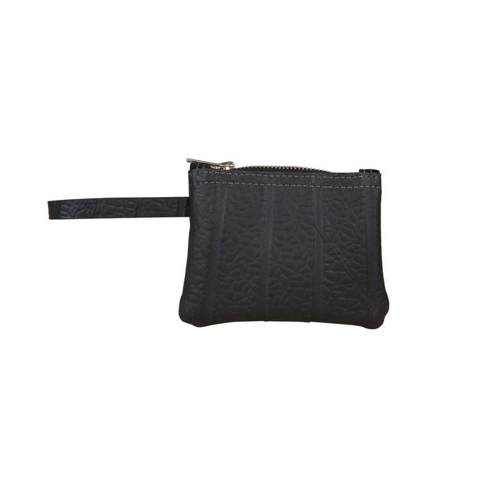 Petite Recycled Rubber Vegan Wristlet Pouch from Paguro Upcycle
