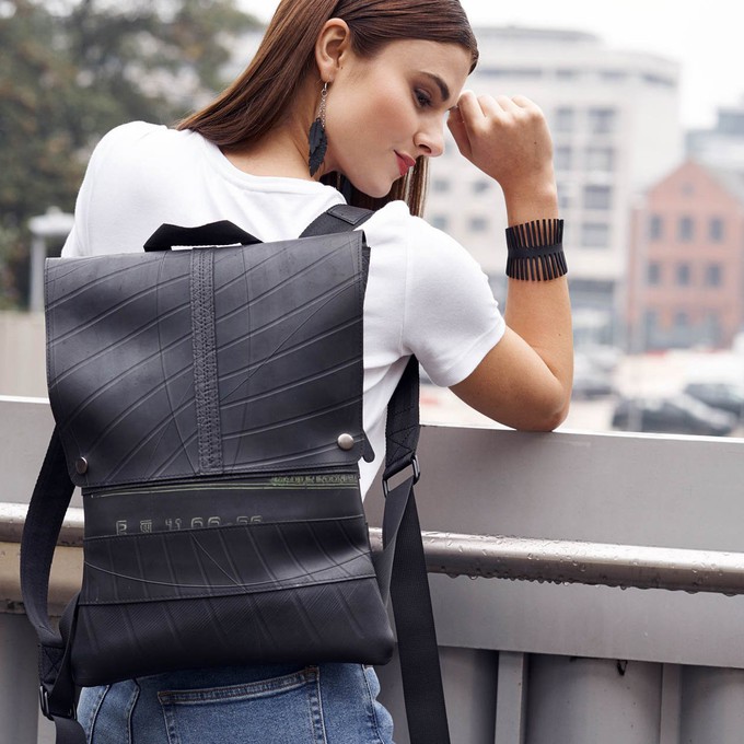 Ando Slimline Inner Tube Vegan Backpack from Paguro Upcycle