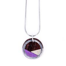 Conture Recycled Wood Silver Necklace (6 Colours available) van Paguro Upcycle