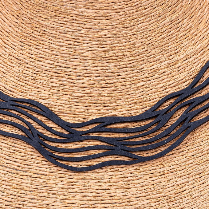 Flow Elegant Recycled Rubber Necklace from Paguro Upcycle