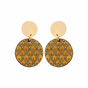 Grinsing Recycled Wood Earrings from Paguro Upcycle