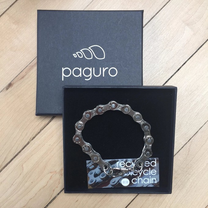 Recycled Bike Chain Bracelet - Unisex from Paguro Upcycle