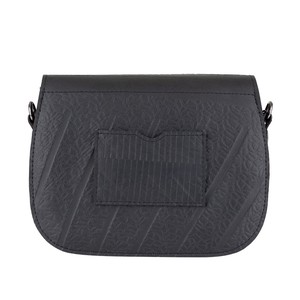 Becca Classic Black Vegan Saddle Bag from Paguro Upcycle