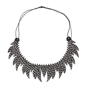Upcycled Sunburst Inner Tube Necklace - Eco Jewelry from Paguro Upcycle