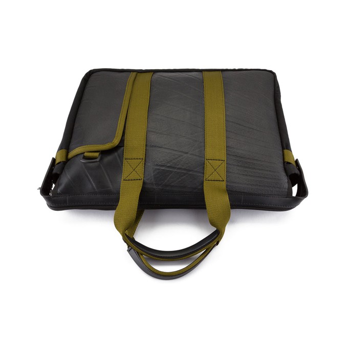 Nebula Recycled Inner Tube Padded Vegan Laptop Bag from Paguro Upcycle