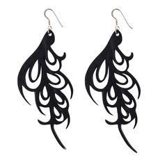 Bella Elegant Art Nouveau Inner Tube Earrings van Paguro Upcycle