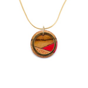 Conture Recycled Wood Gold Chain Necklace (4 Colours available) from Paguro Upcycle