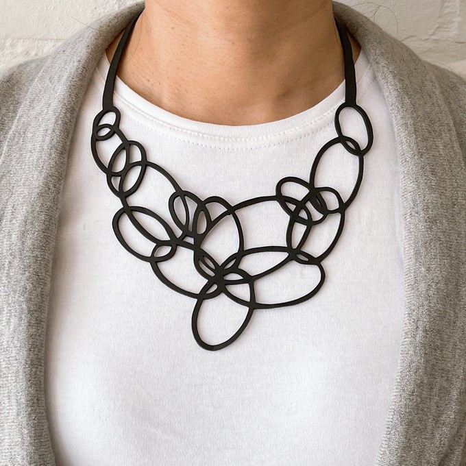 Infinity Upcycled Inner Tube Necklace from Paguro Upcycle