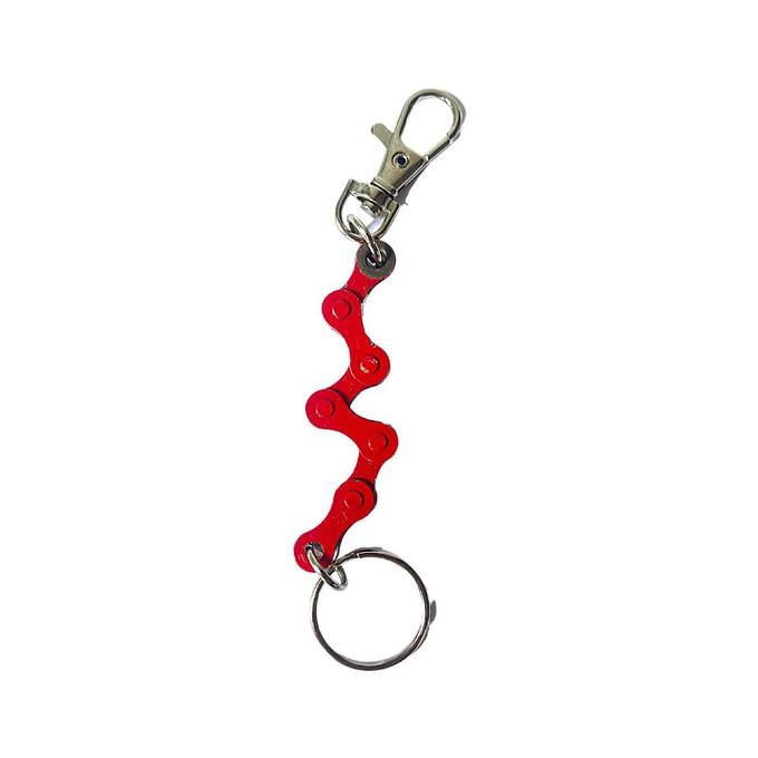 Recycled Bike Chain Vegan Keyring from Paguro Upcycle