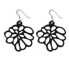 Violet Flower Eco-Friendly Upcycled Earrings van Paguro Upcycle