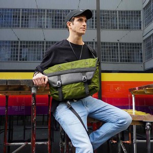 Bradley Upcycled Water Resistant Bike Messenger Bag from Paguro Upcycle