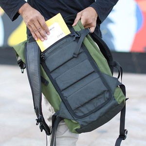 Soldier Water Resistant Vegan Backpack with Laptop Compartment from Paguro Upcycle