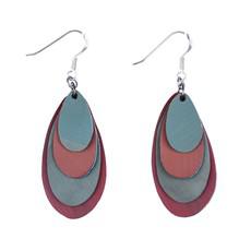 Raindrop Recycled Rubber Earrings van Paguro Upcycle
