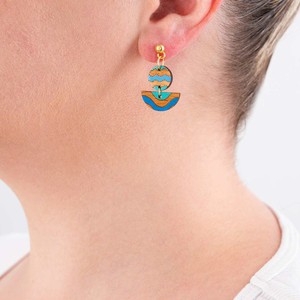 Ada & Cecek Recycled Wood Earrings from Paguro Upcycle