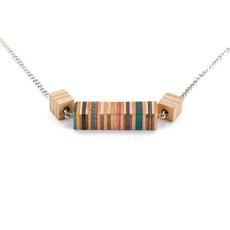 Recta Recycled Skateboard Necklace via Paguro Upcycle