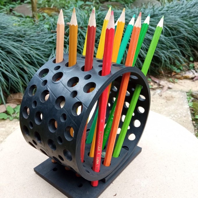 Dotty Multi Design Eco-Friendly Pencil/Pen Holder from Paguro Upcycle