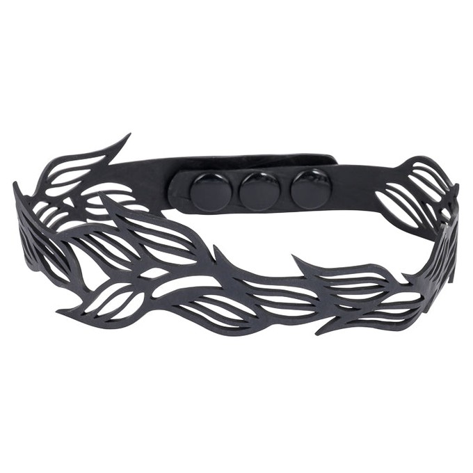 Jasmine Recycled Rubber Choker Necklace Eco-Friendly from Paguro Upcycle