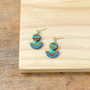 Ada & Cecek Recycled Wood Earrings from Paguro Upcycle