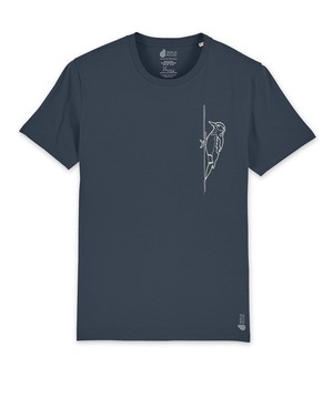 De Specht Two Line | T-shirt Unisex | India Ink Grey from PapajaRocks