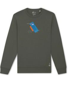 De IJsvogel | Sweater Unisex | Khaki via PapajaRocks