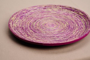 Afrikanischer Teller aus Recyclingpapier "Kampala L" from PEARLS OF AFRICA