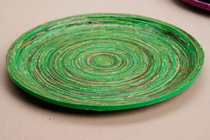 Afrikanischer Teller aus Recyclingpapier "Kampala L" from PEARLS OF AFRICA