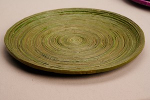 Afrikanischer Teller aus Recyclingpapier "Kampala L" from PEARLS OF AFRICA