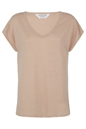 Amity Linen Tee in Sand from People Tree