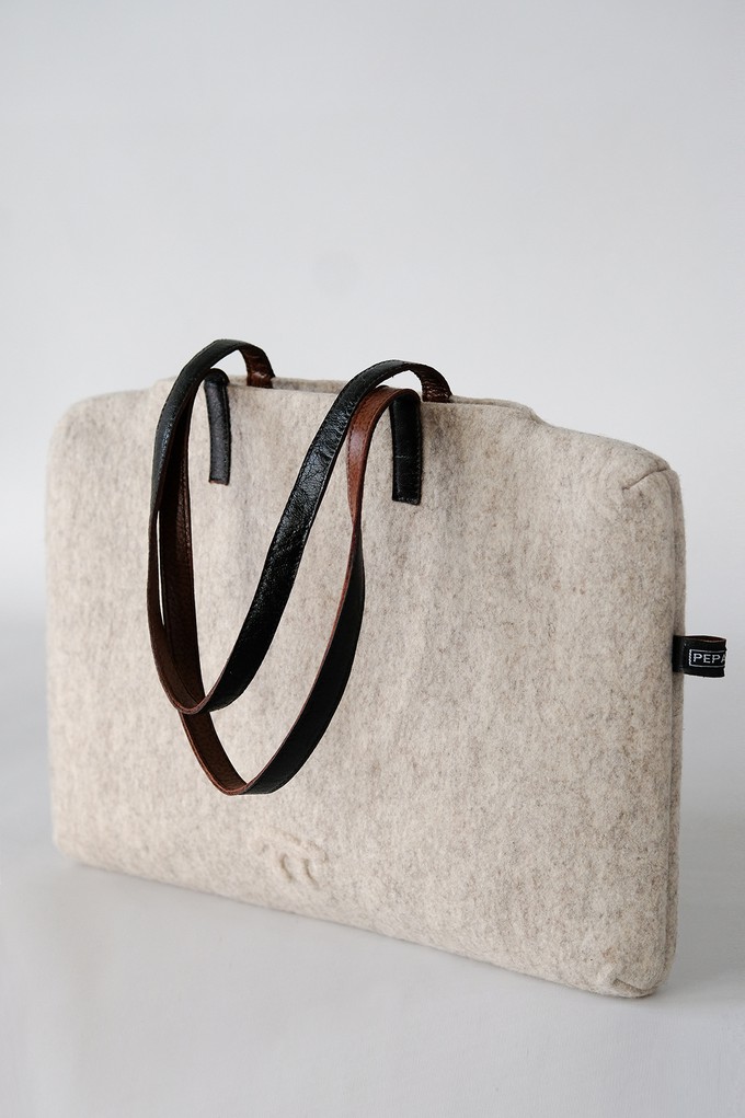 Shoulder bag Turtleneck | black mix or blond blend from Pepavana