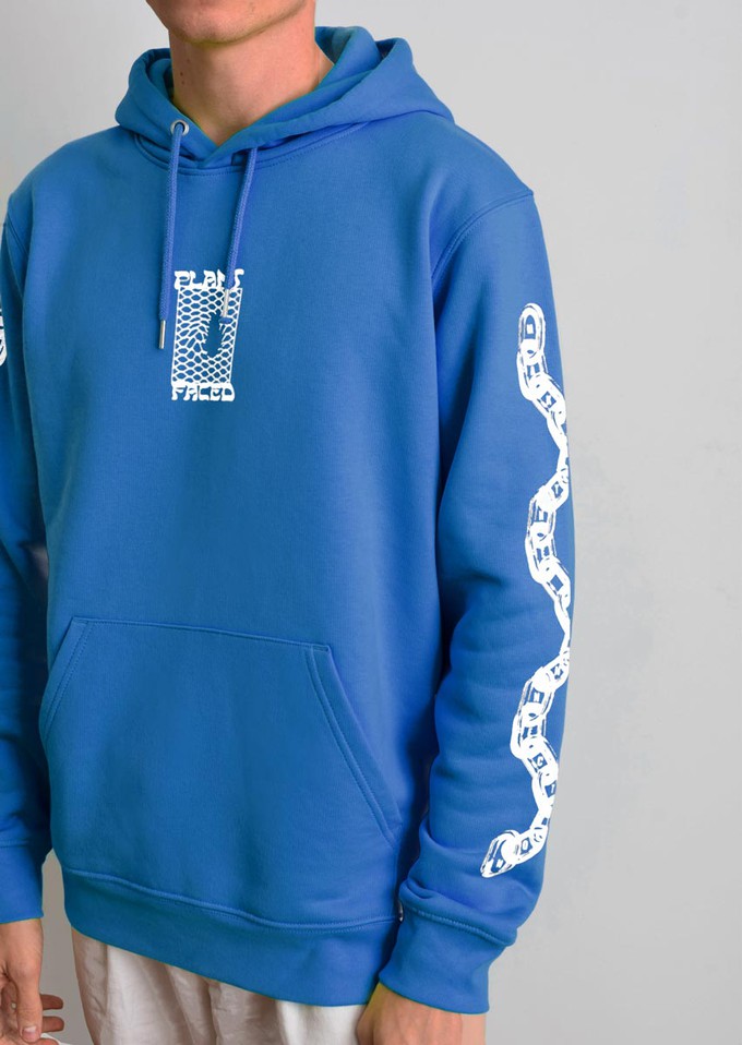 Make The Connection Hoodie - Blue - ORGANIC X RECYCLED from Plant Faced Clothing