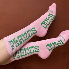 Only Plants - Eco Socks - Pink via Plant Faced Clothing