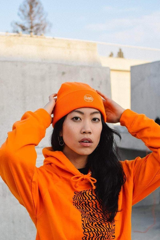 Illusions Hoodie - Stop Eating Animals - Alarm Orange from Plant Faced Clothing