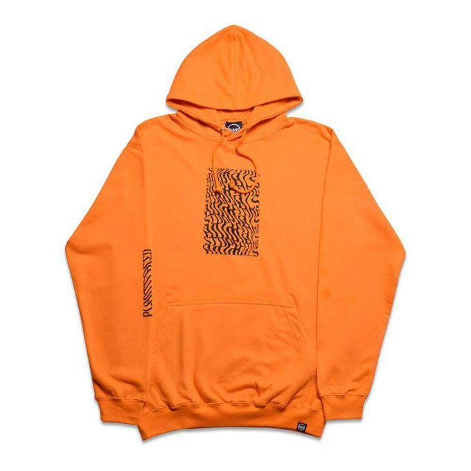 Illusions Hoodie - Stop Eating Animals - Alarm Orange from Plant Faced Clothing