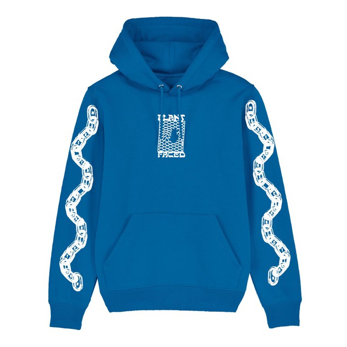 Make The Connection Hoodie - Blue - ORGANIC X RECYCLED from Plant Faced Clothing
