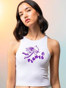 Heavenly Baby Tank - White via Plant Faced Clothing
