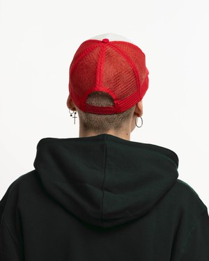 Cherry Trucker Cap - All Red from Plant Faced Clothing