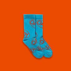 Mylk - ORGANIC Socks - Blue via Plant Faced Clothing