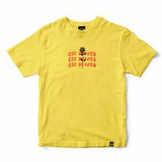 Eat Plants Goth Roses Tee - Cyber Yellow van Plant Faced Clothing