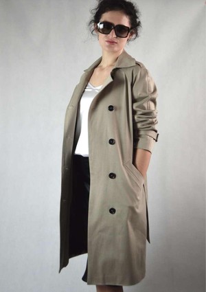 Classic Cotton Gabardine Trench Coat from Pret a Collection Classic Cotton Gabardine Trench Coat from Pret a Collection